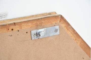 イタリアヴィンテージ　八角形デザインのウォールミラー　(R-087013)