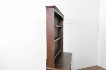 イギリスアンティーク　オーク材　引き出し付きカップボード　(R-087014)