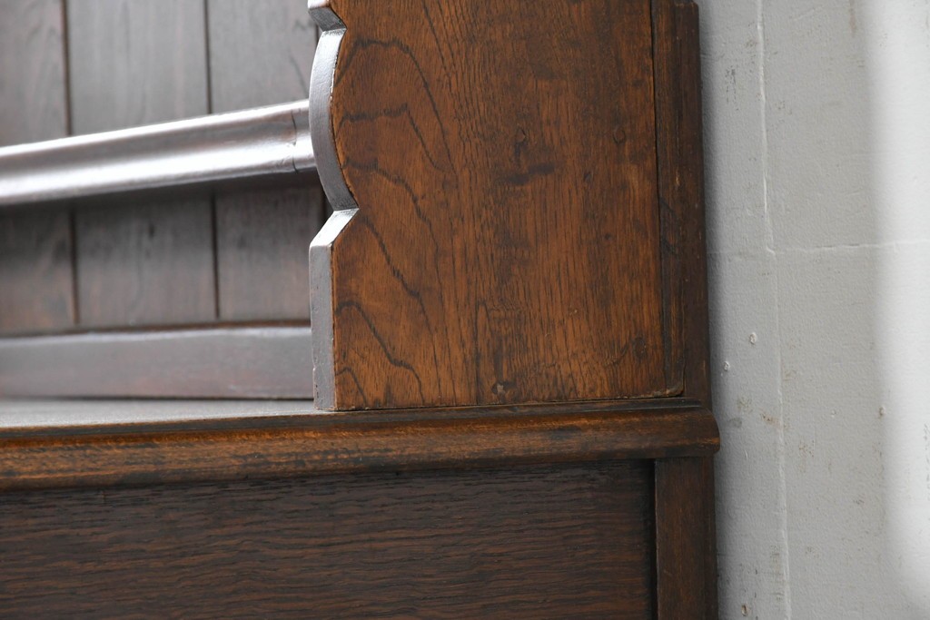 イギリスアンティーク　オーク材　引き出し付きカップボード　(R-087014)