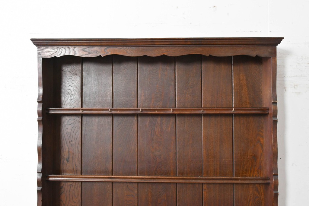 イギリスアンティーク　オーク材　引き出し付きカップボード　(R-087014)