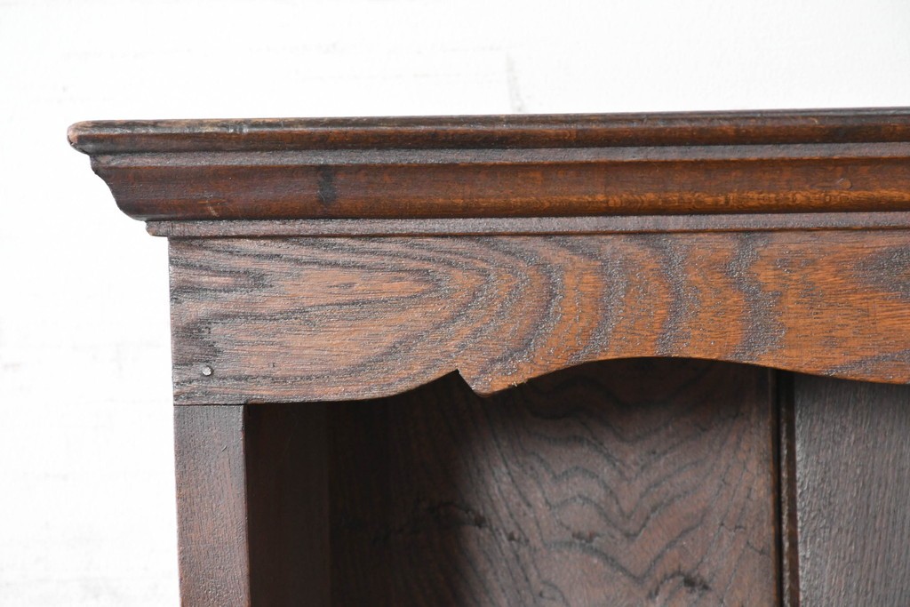 イギリスアンティーク　オーク材　引き出し付きカップボード　(R-087014)