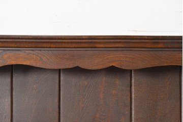 イギリスアンティーク　オーク材　引き出し付きカップボード　(R-087014)