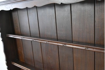 イギリスアンティーク　オーク材　引き出し付きカップボード　(R-087014)