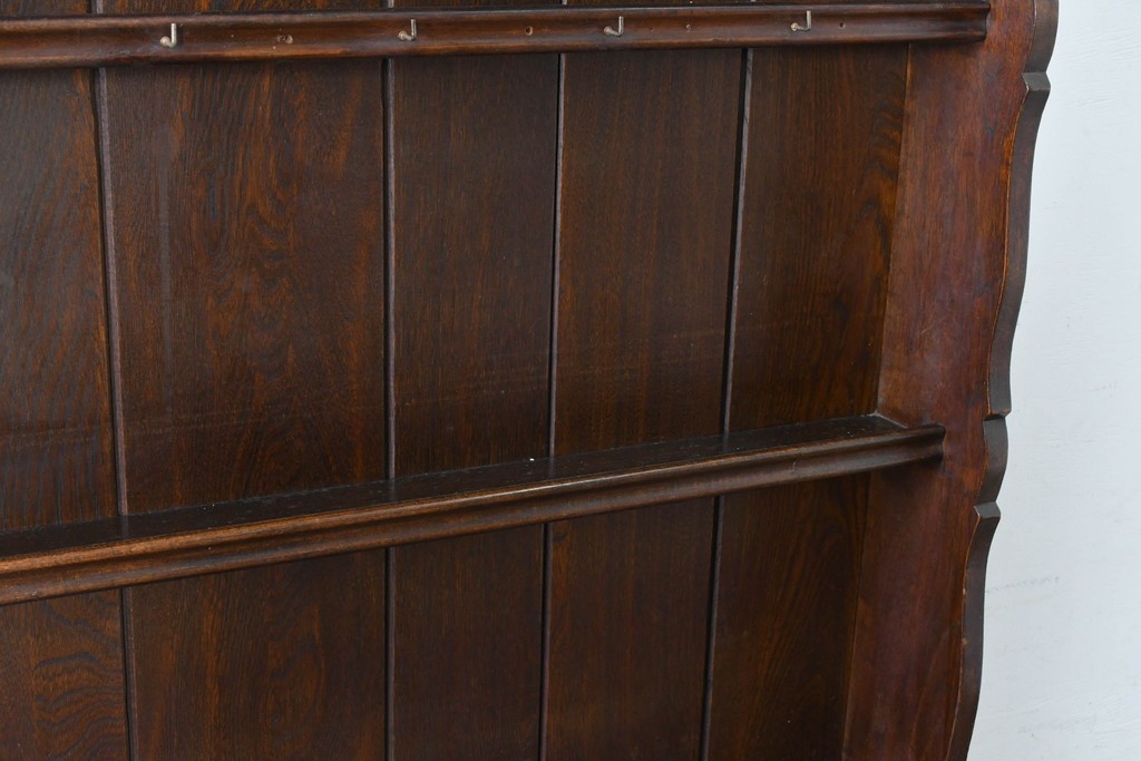 イギリスアンティーク　オーク材　引き出し付きカップボード　(R-087014)