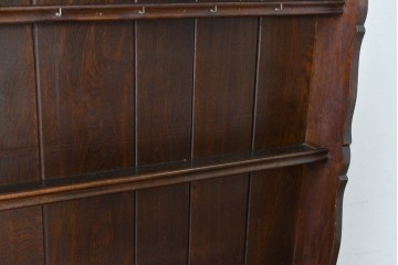 イギリスアンティーク　オーク材　引き出し付きカップボード　(R-087014)