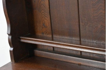 イギリスアンティーク　オーク材　引き出し付きカップボード　(R-087014)