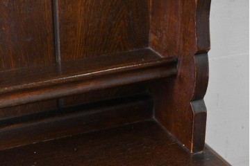 イギリスアンティーク　オーク材　引き出し付きカップボード　(R-087014)