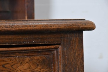 イギリスアンティーク　オーク材　引き出し付きカップボード　(R-087014)