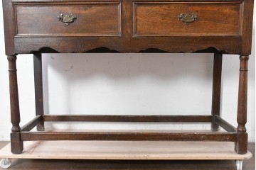 イギリスアンティーク　オーク材　引き出し付きカップボード　(R-087014)