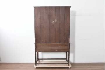 イギリスアンティーク　オーク材　引き出し付きカップボード　(R-087014)