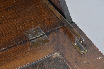 イギリスアンティーク　オーク材　小振りなビューローブックケース　(R-087015)