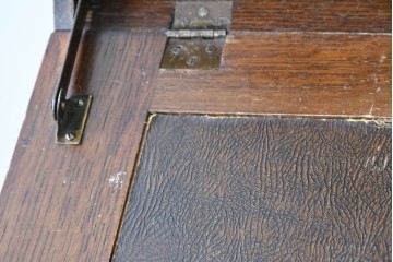 イギリスアンティーク　オーク材　小振りなビューローブックケース　(R-087015)