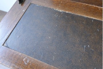 イギリスアンティーク　オーク材　小振りなビューローブックケース　(R-087015)