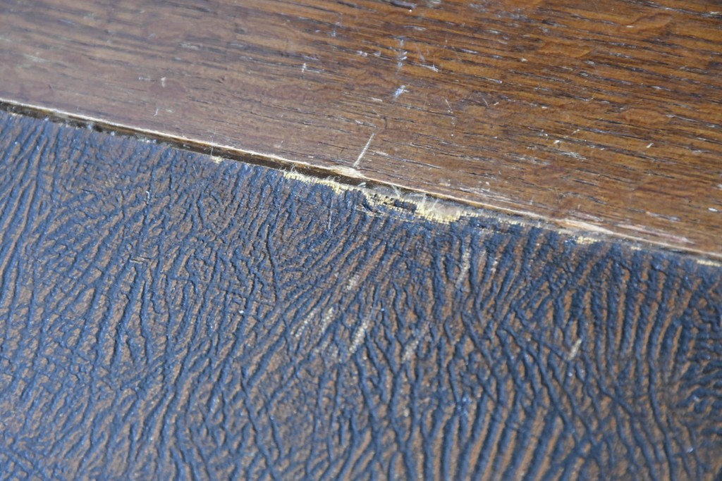 イギリスアンティーク　オーク材　小振りなビューローブックケース　(R-087015)