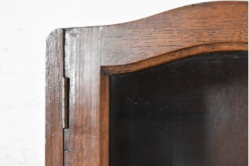 イギリスアンティーク　オーク材　小振りなビューローブックケース　(R-087015)