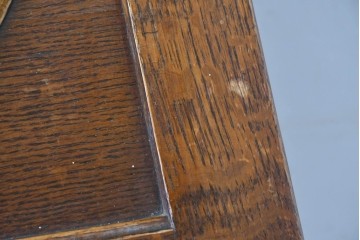 イギリスアンティーク　オーク材　小振りなビューローブックケース　(R-087015)