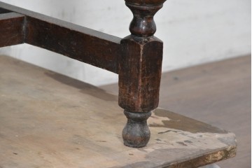 イギリスアンティーク　オーク材　小振りなビューローブックケース　(R-087015)