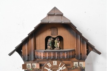 中古　美品　REUGE(リュージュ)　スイス製オルゴール付き　シャレーデザインの鳩時計　(R-087018)