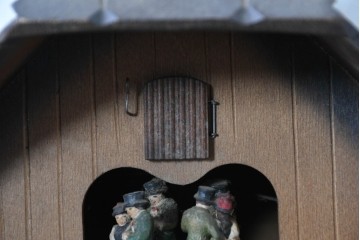 中古　美品　REUGE(リュージュ)　スイス製オルゴール付き　シャレーデザインの鳩時計　(R-087018)