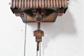 中古　美品　REUGE(リュージュ)　スイス製オルゴール付き　シャレーデザインの鳩時計　(R-087018)