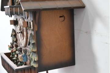 中古　美品　REUGE(リュージュ)　スイス製オルゴール付き　シャレーデザインの鳩時計　(R-087018)