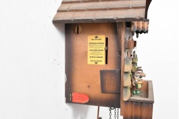 中古　美品　REUGE(リュージュ)　スイス製オルゴール付き　シャレーデザインの鳩時計　(R-087018)