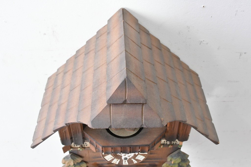 中古　美品　REUGE(リュージュ)　スイス製オルゴール付き　シャレーデザインの鳩時計　(R-087018)