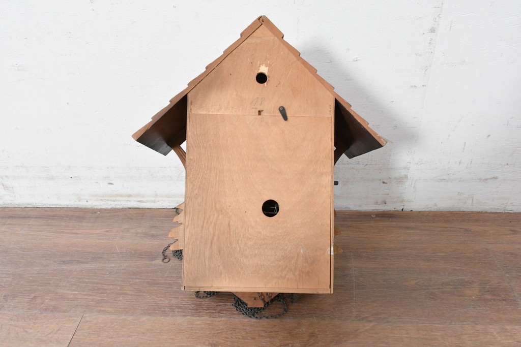 中古　美品　REUGE(リュージュ)　スイス製オルゴール付き　シャレーデザインの鳩時計　(R-087018)