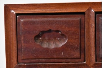 和製ヴィンテージ　花梨(カリン)材　引き出し12杯のサイドチェスト　(R-087019)