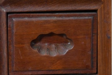 和製ヴィンテージ　花梨(カリン)材　引き出し12杯のサイドチェスト　(R-087019)