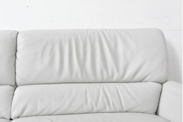 中古　IDC大塚家具取り扱い　himolla(ヒモラ)　ハーゲン　model.9805　総革張りの3人掛けソファ　定価約49万円　(R-087020)