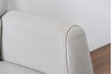 中古　IDC大塚家具取り扱い　himolla(ヒモラ)　ハーゲン　model.9805　総革張りの3人掛けソファ　定価約49万円　(R-087020)