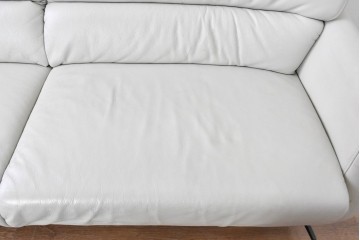 中古　IDC大塚家具取り扱い　himolla(ヒモラ)　ハーゲン　model.9805　総革張りの3人掛けソファ　定価約49万円　(R-087020)