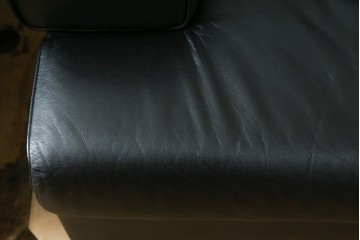 中古　美品　天童木工　T-7230WB-BL　最高級ラインのイージーチェア2脚セット　定価(2脚合計)約200万円　(R-087023)