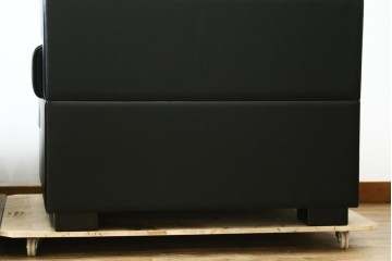 中古　美品　天童木工　T-7230WB-BL　最高級ラインのイージーチェア2脚セット　定価(2脚合計)約200万円　(R-087023)