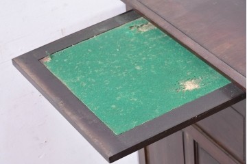 和製アンティーク　薄型引き出しが並ぶレコードケース　(R-087025)