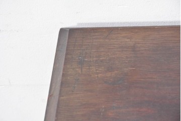 和製アンティーク　薄型引き出しが並ぶレコードケース　(R-087025)