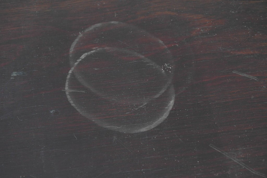 和製アンティーク　薄型引き出しが並ぶレコードケース　(R-087025)