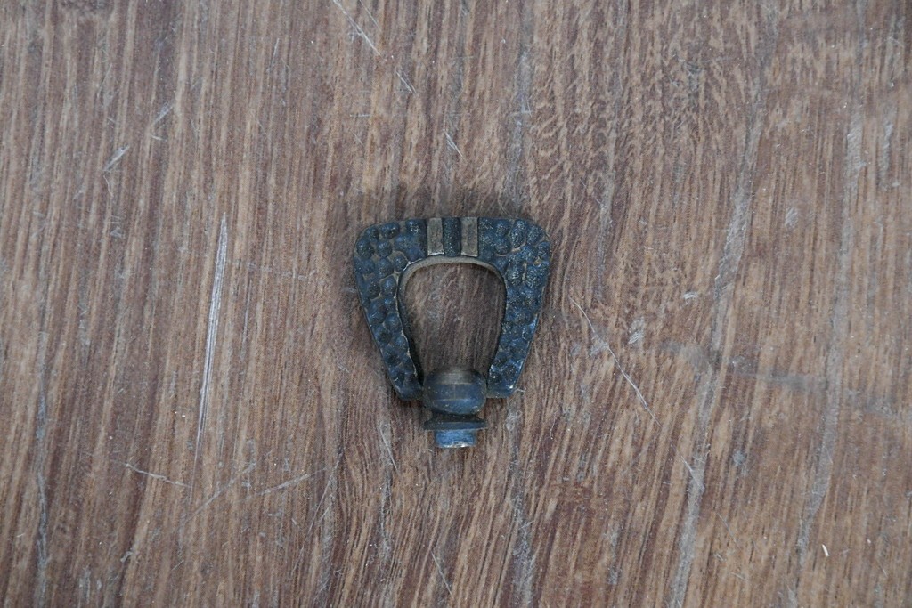 和製アンティーク　薄型引き出しが並ぶレコードケース　(R-087025)