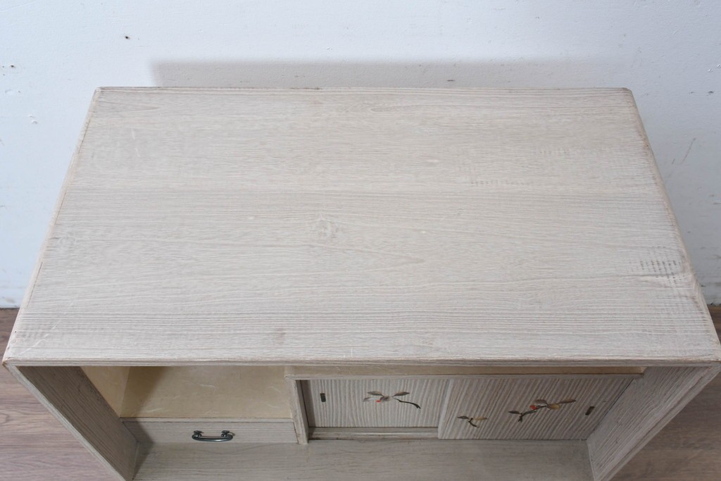 和製ヴィンテージ　総桐材　木象嵌入りの小箪笥　(R-087026)