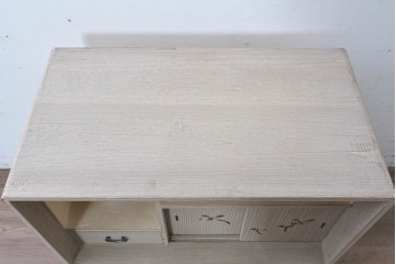 和製ヴィンテージ　総桐材　木象嵌入りの小箪笥　(R-087026)