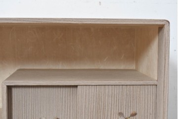 和製ヴィンテージ　総桐材　木象嵌入りの小箪笥　(R-087026)