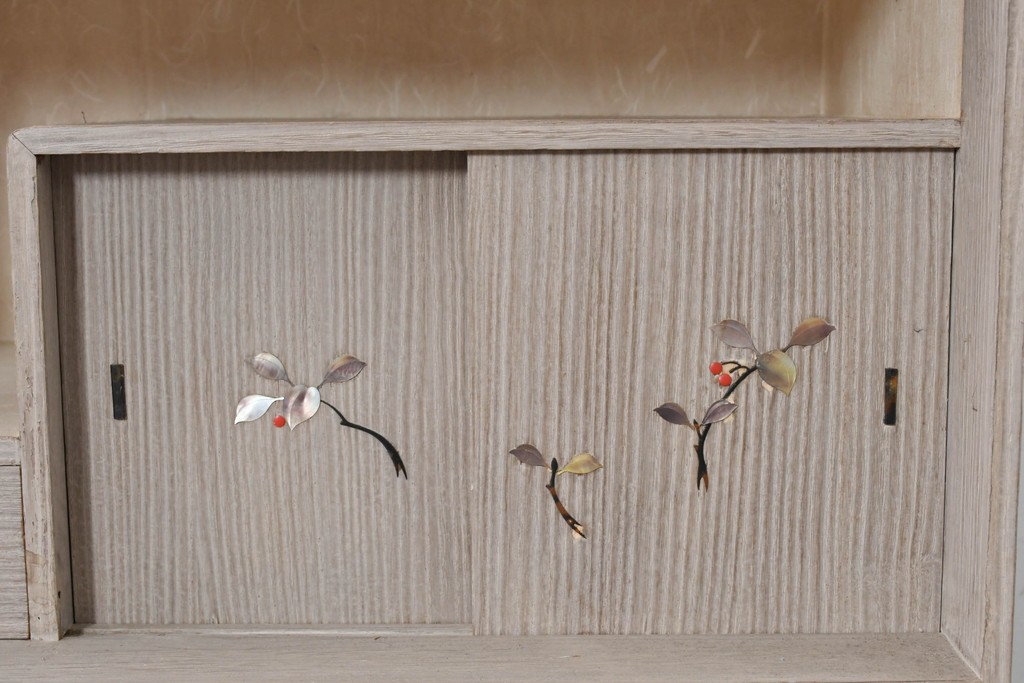 和製ヴィンテージ　総桐材　木象嵌入りの小箪笥　(R-087026)