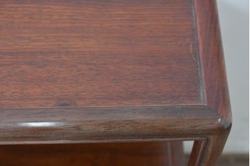 和製ヴィンテージ　力峯作　総紫檀(シタン)材　内部(桐材)　引き出し8杯付きで収納力も抜群の飾り棚　定価推定約60万円　(R-087028)