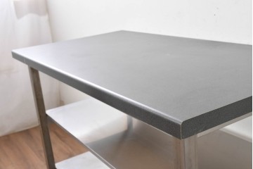 中古　希少な廃番品　IKEA(イケア)　希少モデル　しっかりとした作りのステンレスシェルフ　(R-087035)