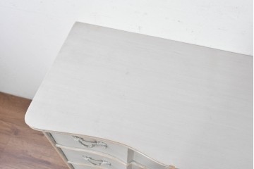 中古　美品　サラグレース(Sarah Grace)取り扱い　BLANC D'IVOIRE(ブランディボワール)　フレンチクラシックのチェスト　定価約22万円　(R-087036)