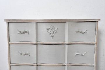 中古　美品　サラグレース(Sarah Grace)取り扱い　BLANC D'IVOIRE(ブランディボワール)　フレンチクラシックのチェスト　定価約22万円　(R-087036)