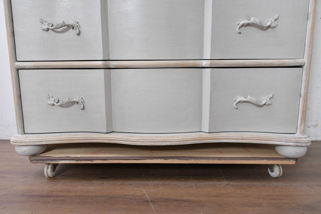 中古　美品　サラグレース(Sarah Grace)取り扱い　BLANC D'IVOIRE(ブランディボワール)　フレンチクラシックのチェスト　定価約22万円　(R-087036)