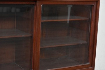 中古　高級品　伊勢丹デパート取り扱い品　指物工芸家具　花梨(カリン)材　職人手作りの小ぶりな茶箪笥　定価約36万円　(R-087040)