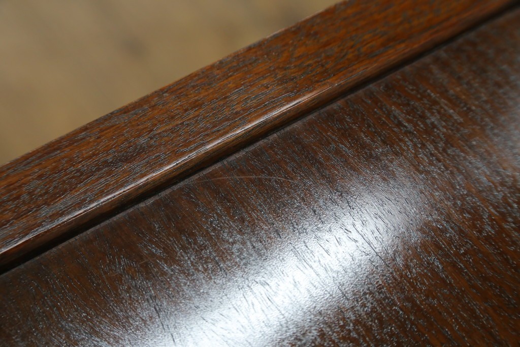 中古　高級品　伊勢丹デパート取り扱い品　指物工芸家具　花梨(カリン)材　職人手作りの小ぶりな茶箪笥　定価約36万円　(R-087040)